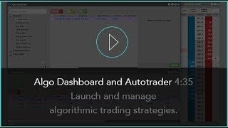 Algo Dashboard and Autotrader® 